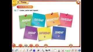 3 класс/ smiles 3 module 3 lesson 4 Time days of the week PB p.40