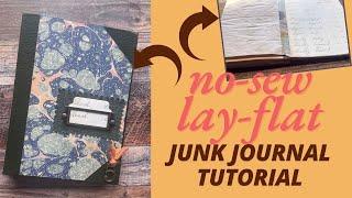 No-Sew, Lay Flat Junk Journal - Beginner friendly tutorial