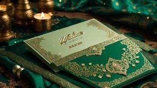 Exquisite 3D Muslim Wedding Invitation Card Slideshow After Effects Template