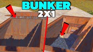 RUST 2X1 BUNKER BASE DESIGN Solo/Duo