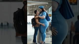 Radiant Plus-Sized Air Hostess Dubai Princess slay in Airport #Shorts #radiant style