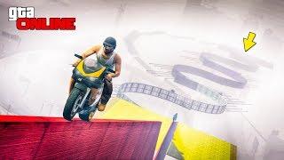 ОДНА ОШИБКА - И ВСЕ СНАЧАЛА! БЕСКОНЕЧНЫЙ УЗКИЙ КАНАТ НА БАЙКЕ В GTA 5 ONLINE (ГТА 5 ГОНКИ)