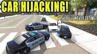 CAR HIJACKER GET PINNED IN BY 3 COPS | FLASHING LIGHTS GAMEPLAY