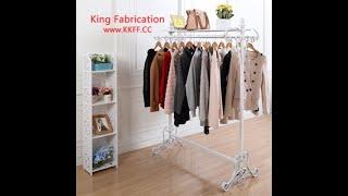 Women's clothing, clothes rack, clothing store display rack, floor display iron rack