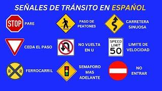 SEŃALES DE TRANSITO EN ESPANOL USA EXAMEN TEORICO 2025