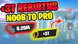 +37 REBIRTH STACK to the LEADERBOARD! | PRO TIPS | Strongman Simulator