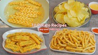 10 Amazing Potato Recipes ! Collections ! Potato Chip , French Fries , Potato Sticks , Potato Snacks