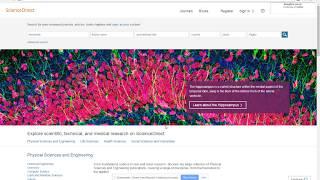 ScienceDirect - Advanced Search