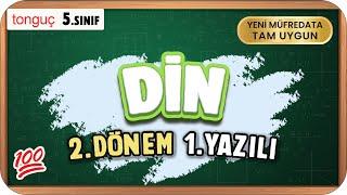 5.Sınıf Din 2.Dönem 1.Yazılıya Hazırlık  #2025