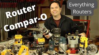 Router Comparison Review Woodworking Routers Combo Kits, Compact, and Table Routers reviews Comparo