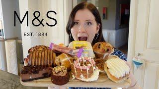 M&S BAKERY MUKBANG! *Trying New Easter Snacks*