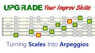 Upgrade Your Improv Skills With This Vertical Trick - Arpeggios From Scales