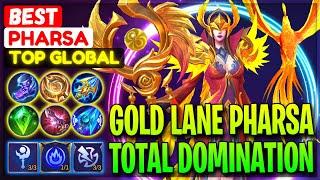 Gold Lane Pharsa Total Domination - Top Global Pharsa BEST - Mobile Legends Gameplay And Build