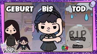 GEBURT bis TOD der WEDNESDAY ADDAMS  Toca Boca Story  Alles Ava Gaming