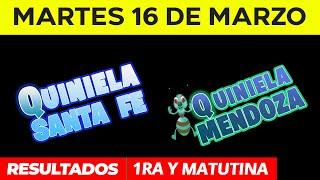 Quinielas Primera y matutina de Santa Fe y Mendoza Martes 16 de Marzo