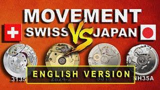 [ ENGLISH ] Japan Vs Swiss Movement ‼ ROLEX 3135 / ETA 2824 / MIYOTA 9015 / NH35A