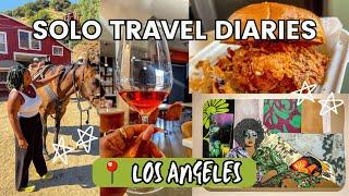 Los angeles solo trip  | first time in LA | Horses, art, history, and Black-owned restaurants