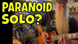 Black Sabbath Paranoid Guitar Solo