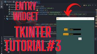 create a Entry widget in Tkinter python (tutorial#3)