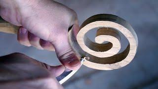 Carving the Infamous Spiral Spoon