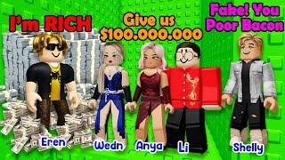  TEXT TO SPEECH  What Would You Do If You Became A Billionaire For 24 Hours? Roblox Story
