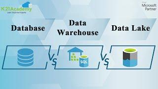 Database vs Data Warehouse vs Data Lake | K21Academy