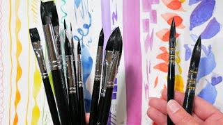 I'm Shocked at How Cheap These Are! Artegria Intuition Watercolor Brush Review & Demo