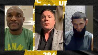 Kamaru Usman & Khamzat Chimaev interviewed by Chael Sonnen ahead of UFC 294 | ESPN MMA