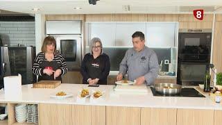 Ensalada de bacalao y garbanzos con bacalao / Por mis fogones, con Carmen Calvo