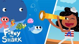 A Sailor Went To Sea | Kids Song | Finny The Shark