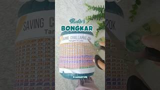 Bongkar celengan target 10 juta #savingchallenge #sinkingfunds #budgeting