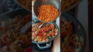 Chicken fajita bread  #cooking #abirzkitchen