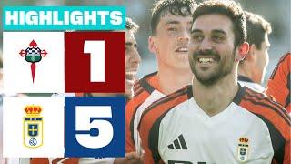 RACING CLUB FERROL 1 - 5 REAL OVIEDO I HIGHLIGHTS LALIGA HYPERMOTION