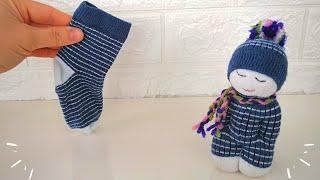 HOW TO MAKE A DOLL FROM SOCKS / RECYCLE / DIY