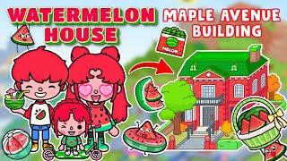 Aesthetic Maple Avenue Building Build Watermelon House Toca Boca House Ideas  Toca Life World