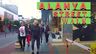 alanya street walking tour 2021 ! alanya antalya turkey travel