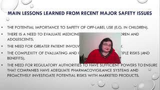 Main lessons of pharmacovigilance.