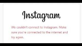 How to fix We couldn't connect to Instagram.