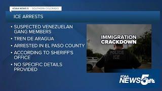 'Several' Tren de Aragua Venezuelan gang members arrested in El Paso County