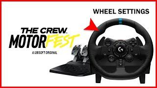 THE CREW MOTORFEST - Logitech G923 Best Wheel Settings - Realistic Feel - For PlayStation & PC