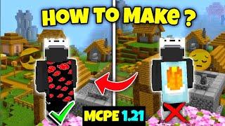 How To Make Custom Cape in Minecraft PE 1.21 || How To Make Your own Cape in MCPE