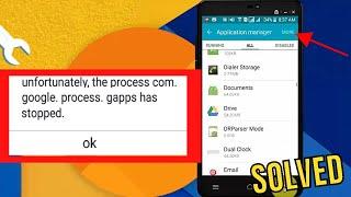 How To Fix Unfortunately The Process Com.Google.Process.Gapps Has Stopped Android/Samsung