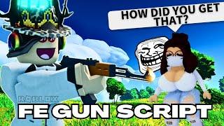 Roblox FE Gun Script ⭐ FLINGS/KILLS (ANY GAME R6/R15) | OP FE Scripts Roblox  (2023 Pastebin)