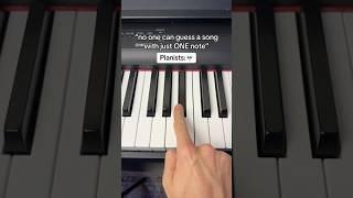 Can You Guess This Song With ONE Note? #piano #tutorial #music