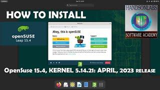 How to Install Linux OpenSuse Leap 15.4 2023 Release