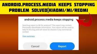 How To Solve Android.Process.Media Keeps Stopping(Xiaomi/Mi/Redmi) Problem || Rsha26 Solutions