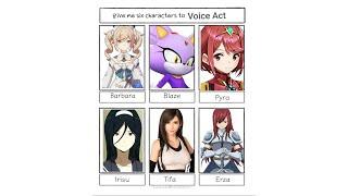 Six Character Voices Challenge (1/2) - Luucarii