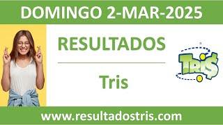 Resultado del sorteo Tris del domingo 2 de marzo de 2025