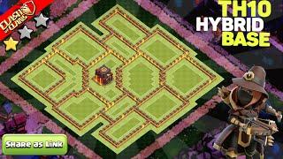 NEW BEST! Town Hall 10 Hybrid Base with Link 2024 | TH10 BASE link  Clash of Clans #1286