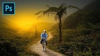 Photoshop Manipulation Tutorials Photo Effects | Old Cyclist